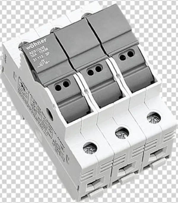 Rm32 Cylindrical Fuse Holder 10 X 38mm 1p Neutral - Wohner 31296 Holder For Cylindrical Fuses Class Cc