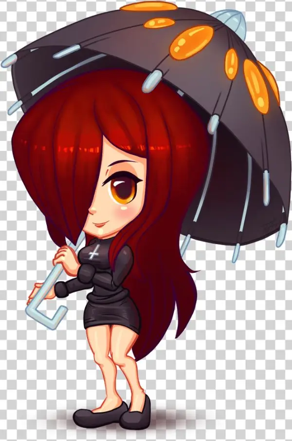 Skullgirls Parasoul Chibi By Cubehero-d6us9hs - Cartoon
