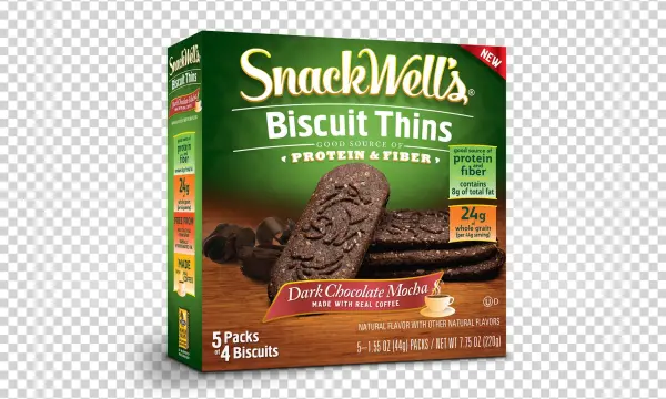 Snackwell's Dark Chocolate Mocha Biscuit Thin - Snackwells Biscuit Thins, Dark Chocolate Mocha - 5