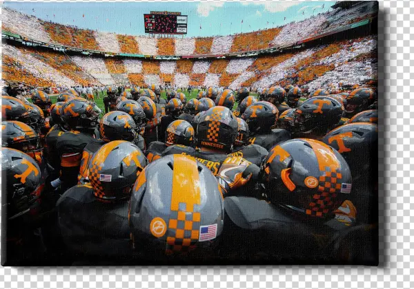 Tennessee Volunteers Running Onto The Field Tn Vol