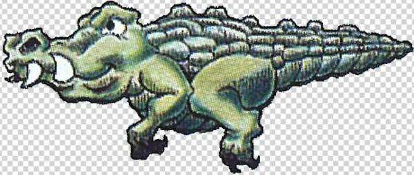 Bubsy Md Art Alligator - Cartoon