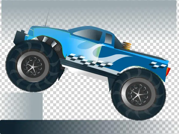 Clipart Monster Truck Stunt - Personalized Monster Truck Invitations