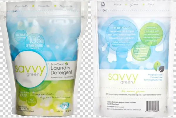 Green Laundry Detergent - Savvy Green 108 Standard Wash Laundry Detergent, 2.73