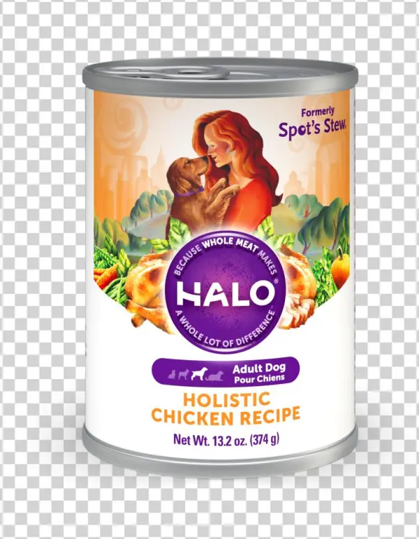 Halo Holistic Adult Chicken Recipe Canned Dog Food - Halo Holistic Wet Dog Food Turkey And Salmon 13.2 Oz