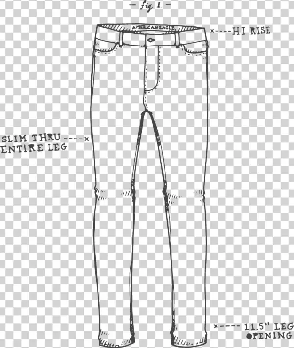 Jeansketch Hi Rise Skinny - Drawing