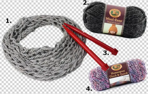 Knitting Yarn Png Download - Lion Brand Yarn 640-149 Wool-ease Thick And Quick Yarn,
