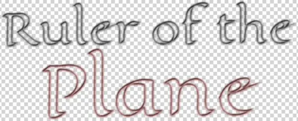 Ruler Of The Plane - Calligraphy