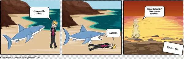 Shark Bite - Cartoon