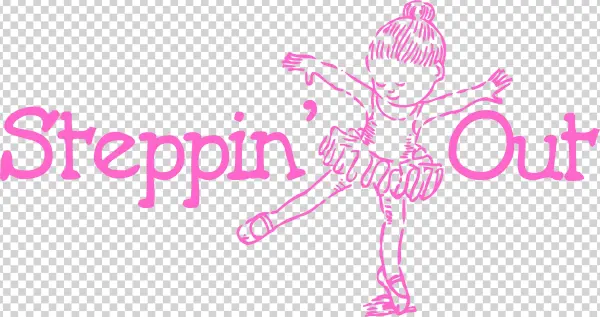 Steppin Out Logo Pink