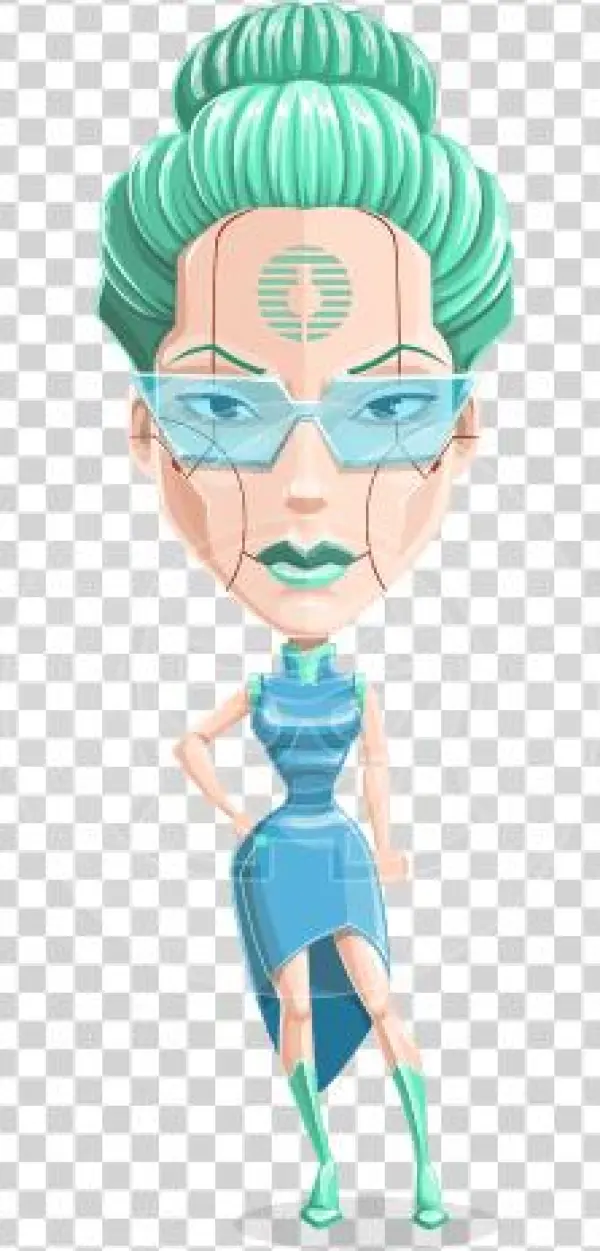 Tania The Wise Cyborg Woman - Illustration