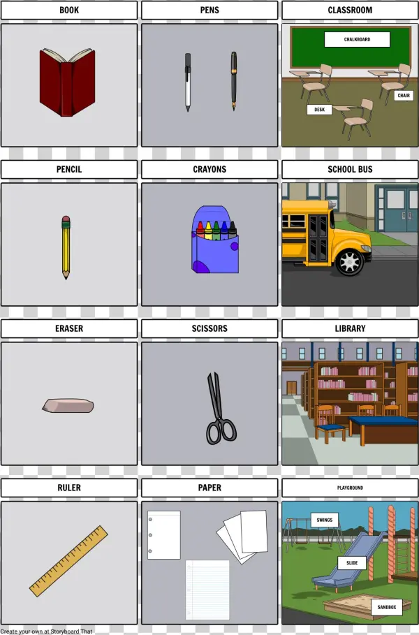 Vocabulary - School - School