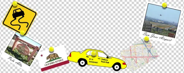Yellow Taxi Cab California - Everyday I'm Shufflin Mini Reporter Handy Size Money