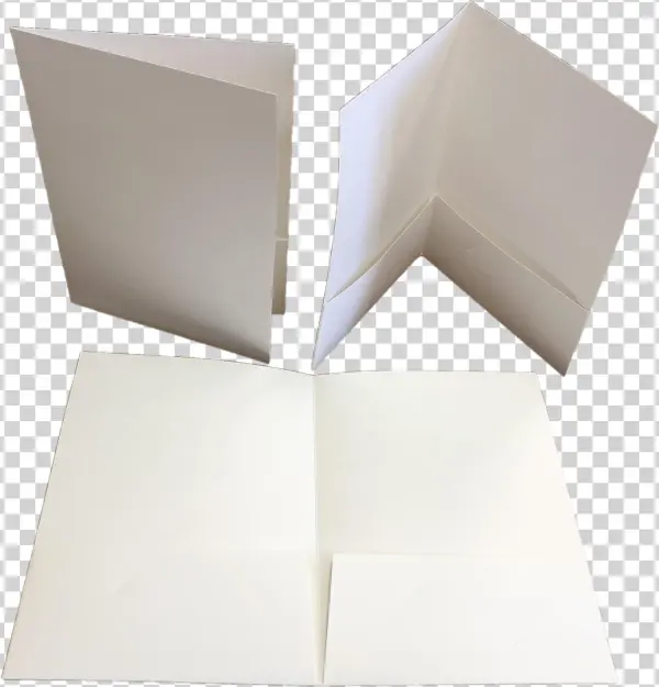 9×12 12pt C1s Blank/white Presentation Folders