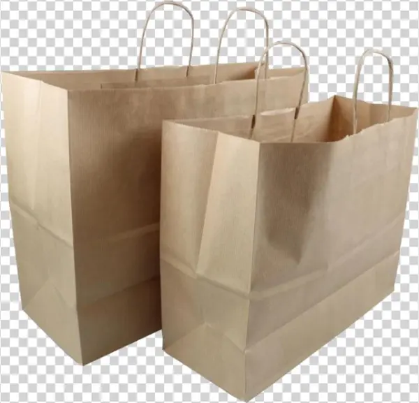 Bag, Kraft Paper, 35x14x29cm, Paper Carrier Bag, Brown
