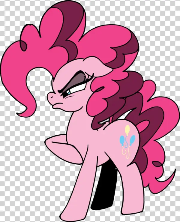 Comic-graffiti, Pinkie Pie, Safe, Simple Background, - Cartoon