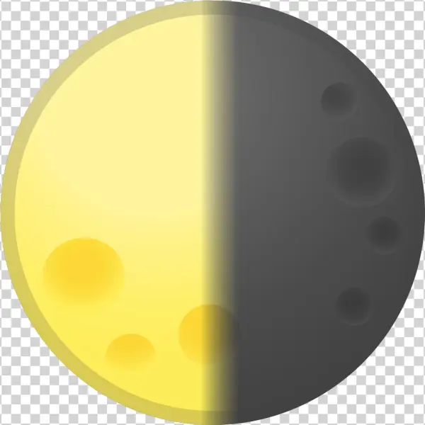 Download Svg Download Png - Cuarto Menguante Emoji