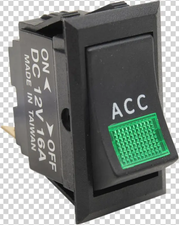 Drag Specialties Black Rocker Toggle Switch 94-95 Harley - Drag Specialties Accessory Rocker Switch Toggle 89-95flt