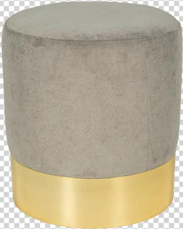 Elaine Dove Grey Ottoman