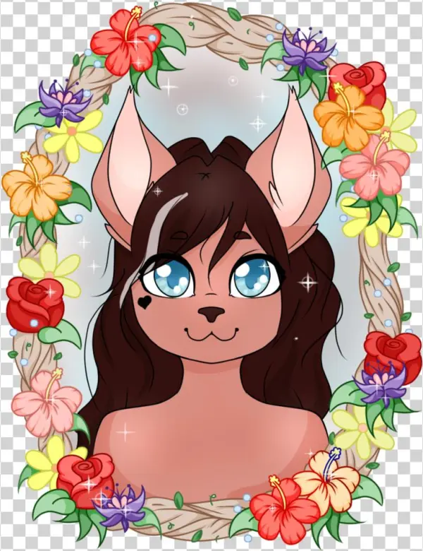 Floral Frame - Cartoon