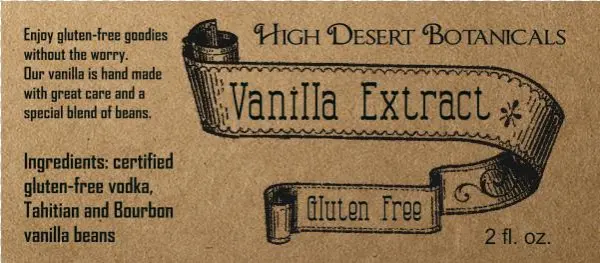 Gluten Free Vanilla Extract - Poster