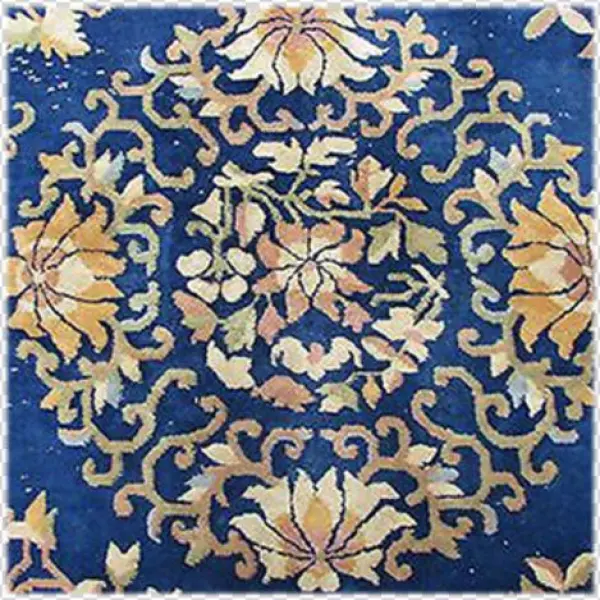 Oriental Blue Chinese Rug - Motif