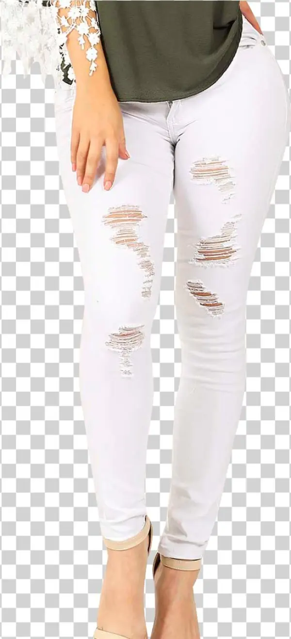 Pantalones Coqueta P6008 White - Leggings