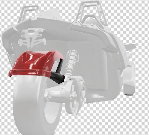 265mm Rear Fender - Red