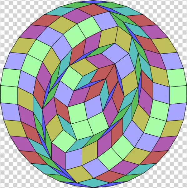 34-gon Rhombic Dissection2 - Circle