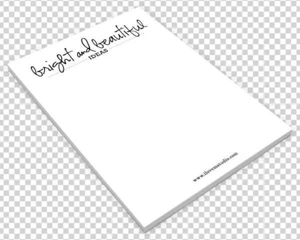A6 Notepad Bright & Beautiful - Jimmie Durham