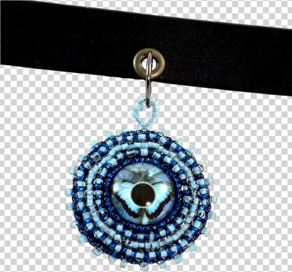 Blue Choker Necklace