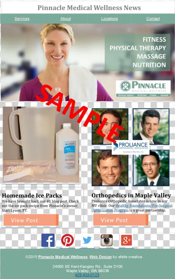 Enewsletter-sample - Instagram