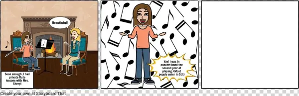 Flute Hero's Journey Part - Cartoon
