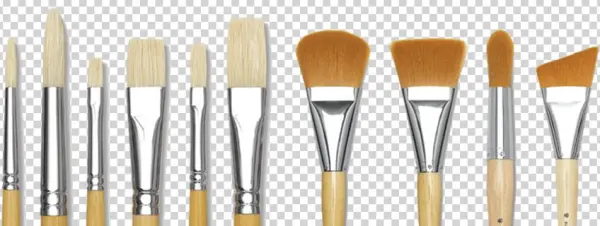 In Addition, Brush Heads Are Available In Almost A - Blick Academic White Bristle Combination Set - Large,
