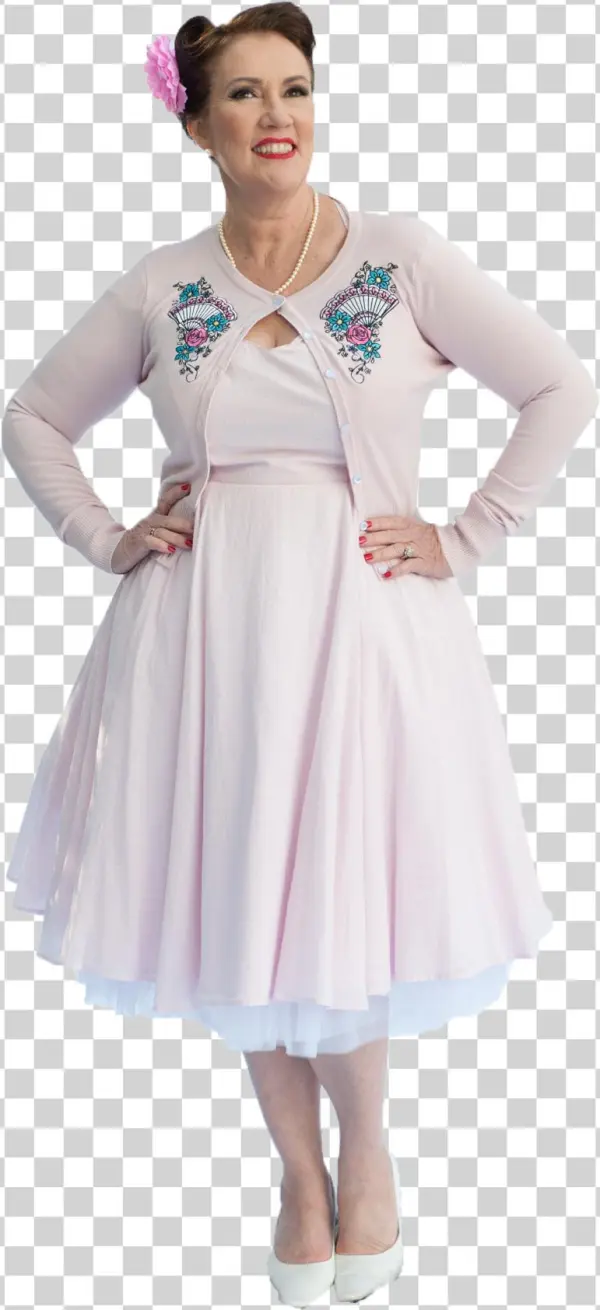 Pretty In Pink Eveline Dress - Hell Bunny