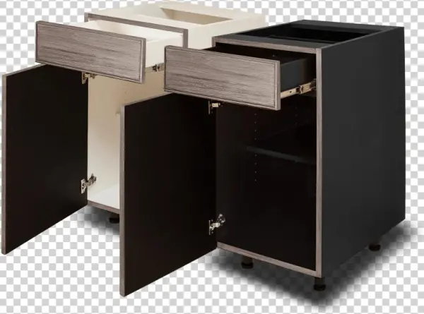Pvc Cabinets Weathered-graphite - Polyvinyl Chloride