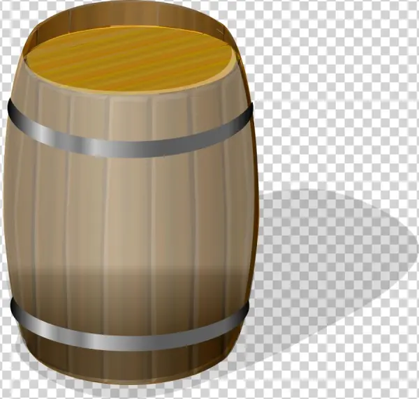 This Free Clipart Png Design Of Wooden Barrel Petri