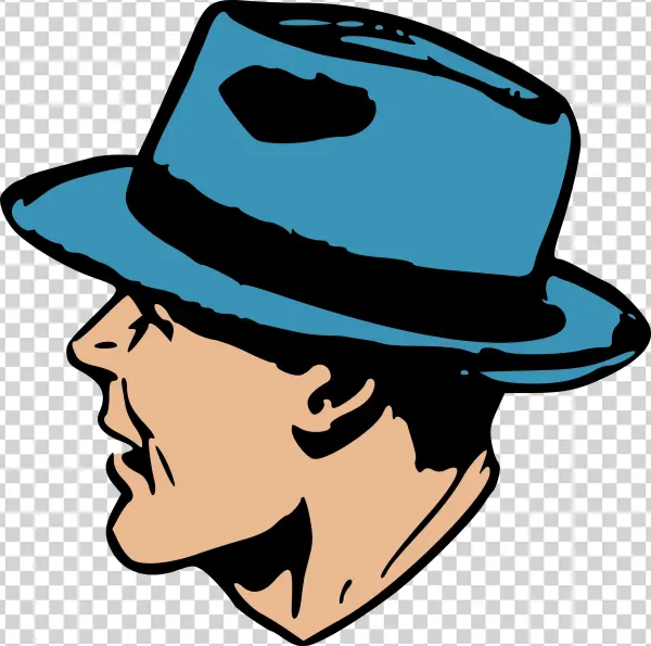 This Free Icons Png Design Of Man In Blue Hat