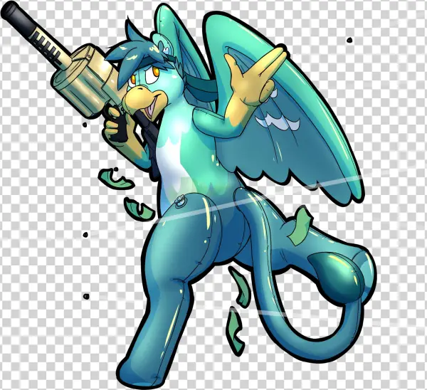 [1018] Master Heister Fulton The Gryphon - Cartoon
