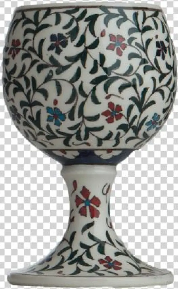 Floral Designed Goblet - Snifter