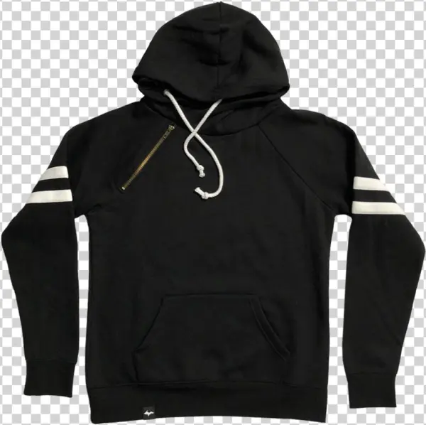 Silhouette" Women's Black Varsity Double Hood Sweatshirt - Dc Nvrbrkn