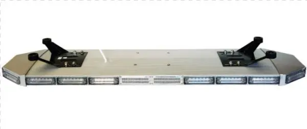 Thin Lightbar With Speaker Blue Red Flashing Led Emergency - Supreme Lighting Sl-2987br 12 Volt 48 Light Bar With
