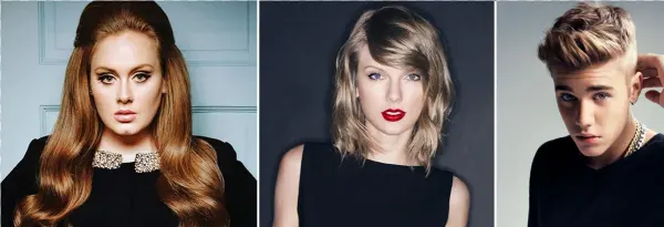 Adele Deixa Taylor Swift, Katy Perry E Justin Bieber - Justin Bieber Pillow Cases 18x18 Inch Cushion Case