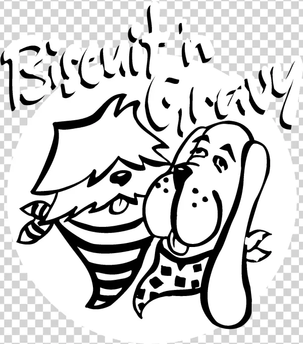 Biscuit 'n Gravy Logo Black And White - Portable Network Graphics