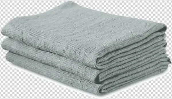 Celadon Green Linen Honeycomb Towel
