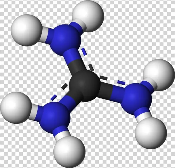 Guanidinium Ion 3d Balls - Guanidine