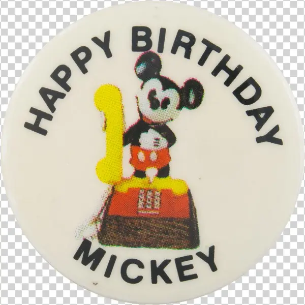 Happy Birthday Mickey Events Button Museum