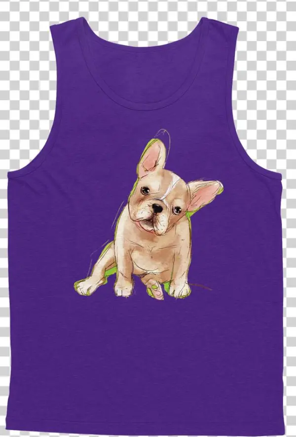 Paw Pack "french Bulldog" Tee Purple Gildan