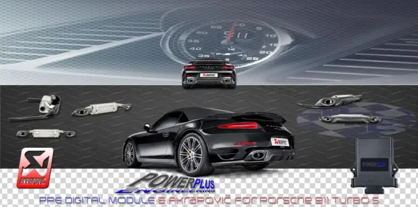 Ppe Digital Module & Akrapovic Exhaust System For Porsche - Porsche 930