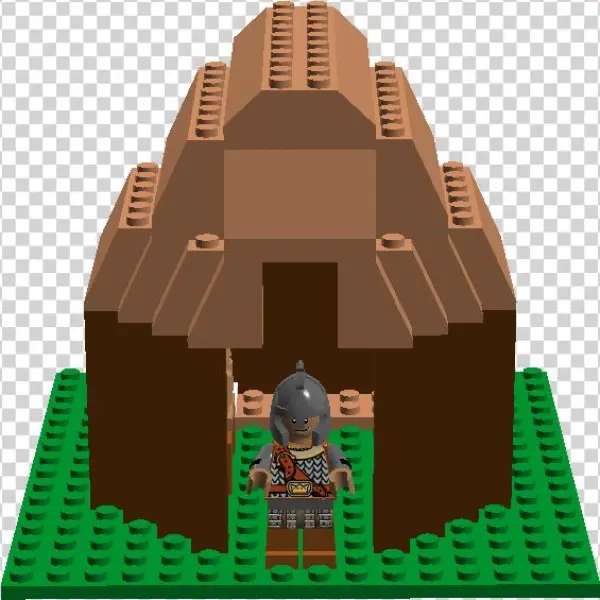 The Hawaiian Warrior Hut - Lego