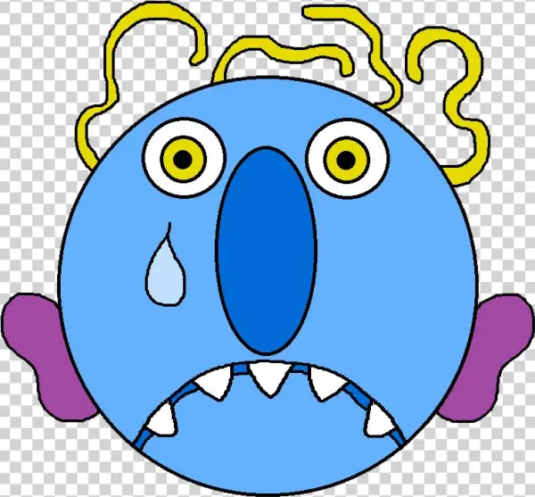 Cartoon Sad Monster Png